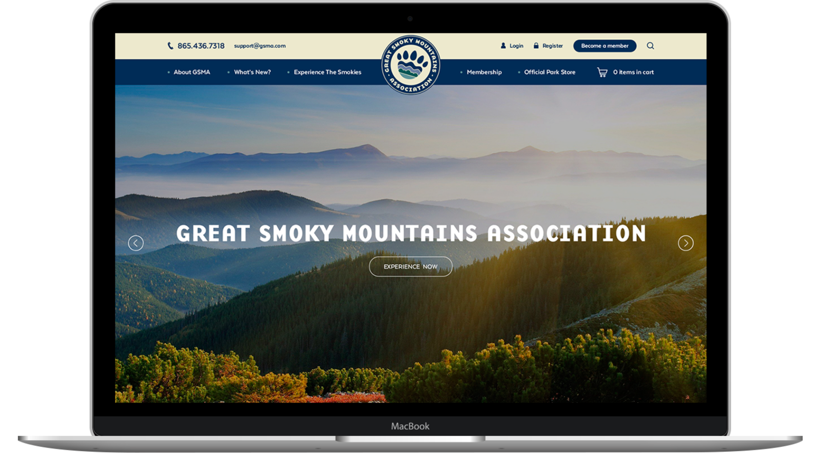 Great Smoky Mountains association design desktop