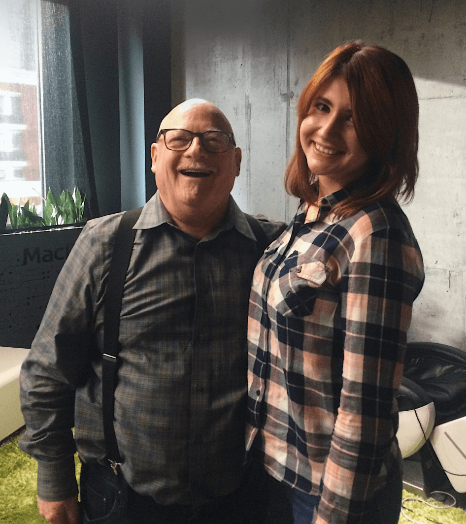 Nataly Bukhanevych and Alan Cooper father of Visual Basic and interaction design